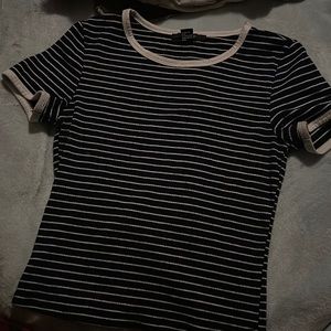 Forever 21 - medium - dark blue, white stripes.